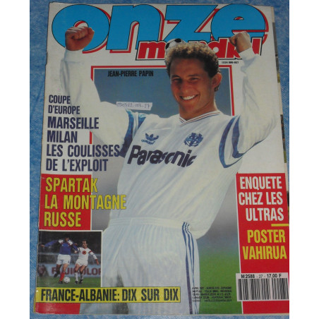 Revue de football Onze Mondial n° 27 - Avril 1991
