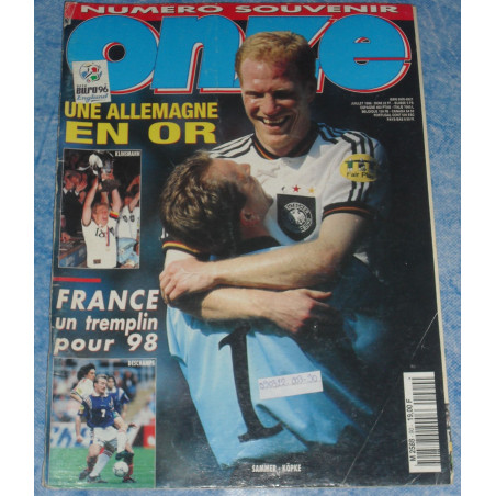 Revue de football Onze Mondial n° 90 - Juillet 1996