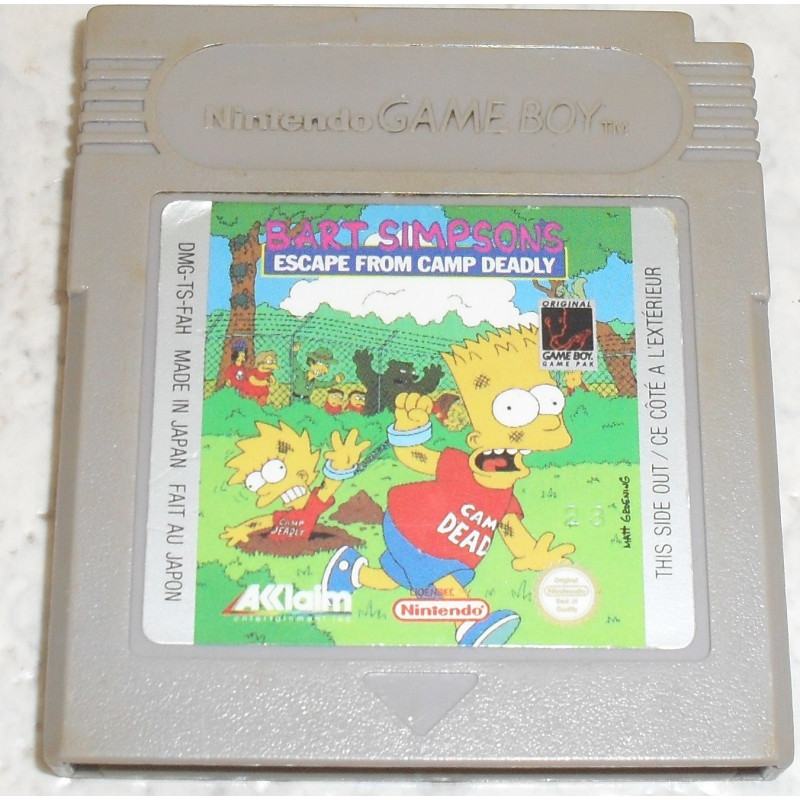 Bart Simpson's Escape From Camp Deadly [Jeu vidéo Nintendo Game Boy]