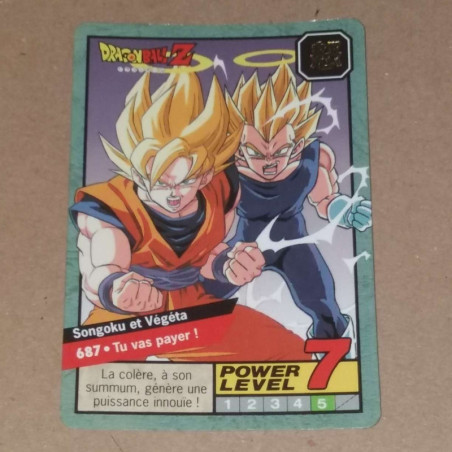 Power Level VF Série 6 n° 687 - Carte Dragon Ball Z