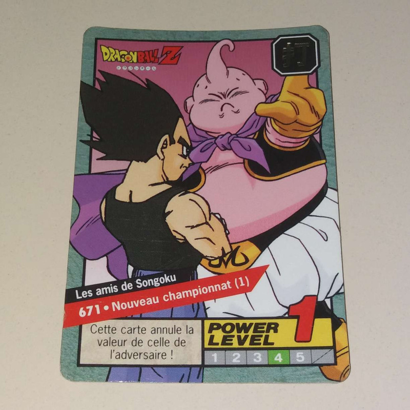 Power Level VF Série 6 n° 671 - Carte Dragon Ball Z