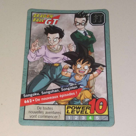 Power Level VF Série 6 n° 662 - Carte Dragon Ball Z