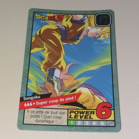 Power Level VF Série 6 n° 666 - Carte Dragon Ball Z