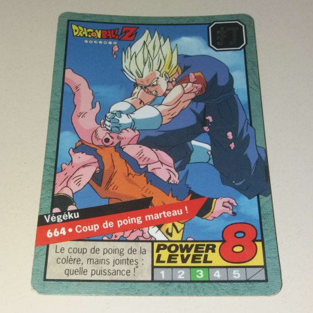 Power Level VF Série 6 n° 664 - Carte Dragon Ball Z