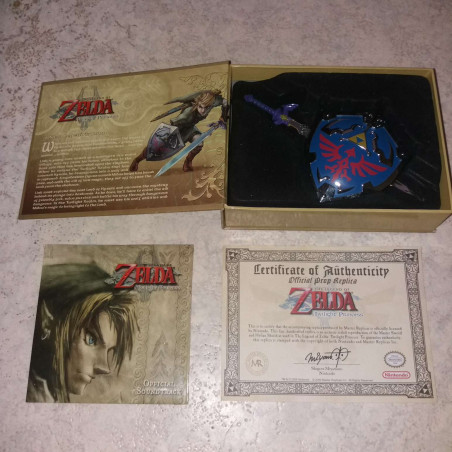 Collector's Box The Legend of Zelda Twilight Princess : Master Sword - Hylian Shield - CD - Certif