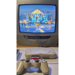 Console Ps One + 3 jeux + manette + carte mémoire + câbles