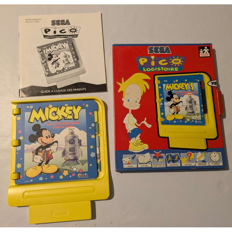 Mickey fait un voyage éclair dans le passé - Jeu Sega Pico