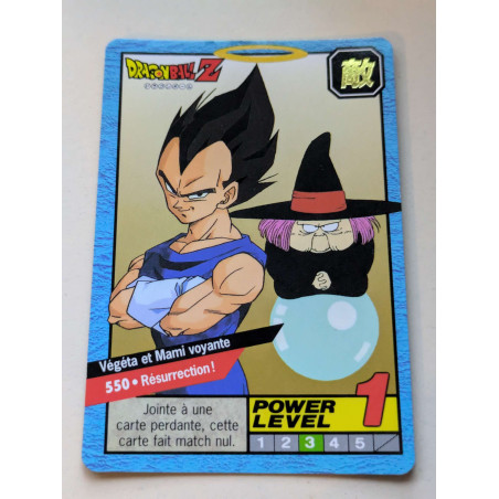 Power Level VF Série 3 n° 550 - Carte Dragon Ball Z