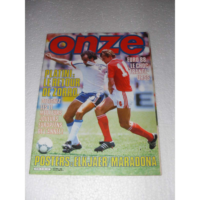 Onze N°130 Du 01-10-1986 [Revue de Football]