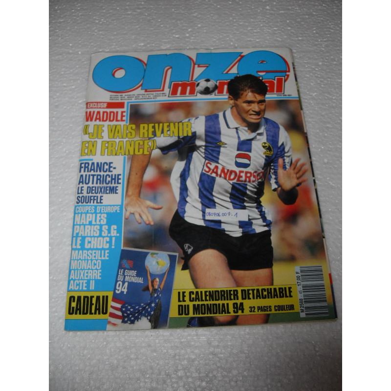 Onze Mondial N°45 Du 01-10-1992 [Revue de Football]