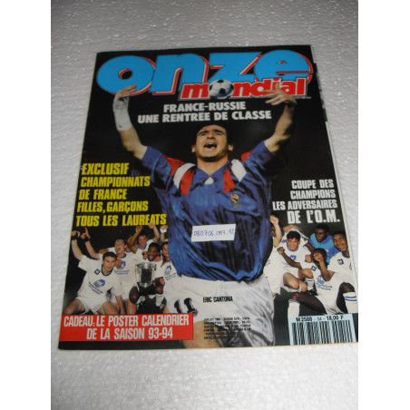 Onze Mondial N°54 Du 01-07-1993 [Revue de Football]