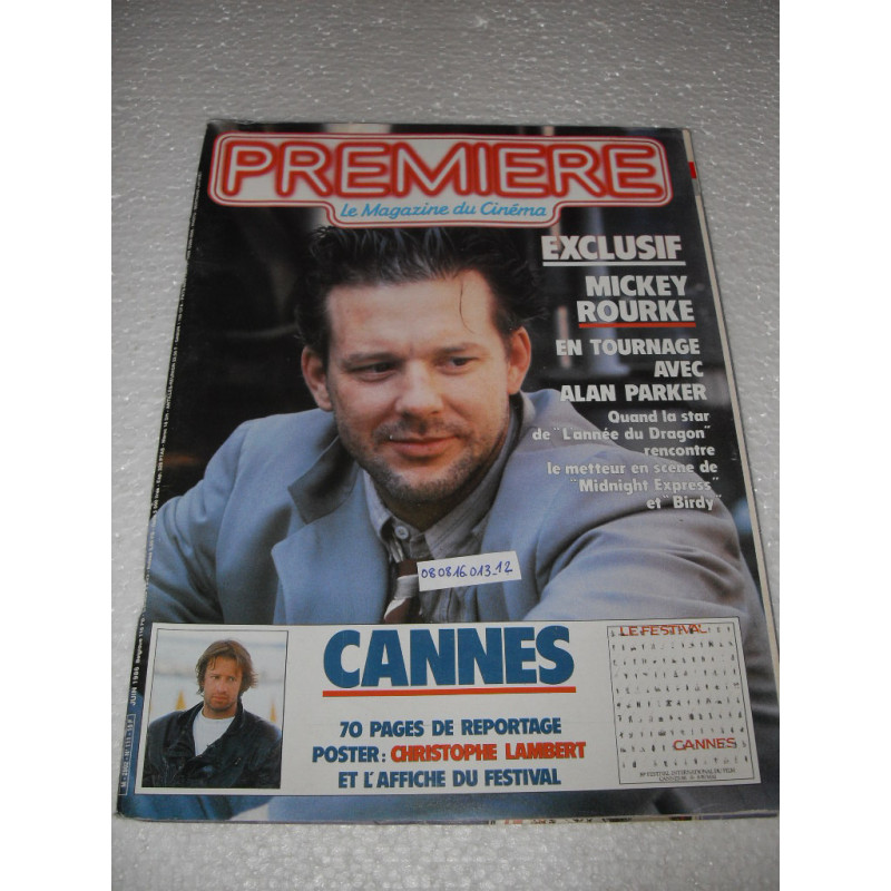 premiere  N° 111 : mickey rourke.cannes