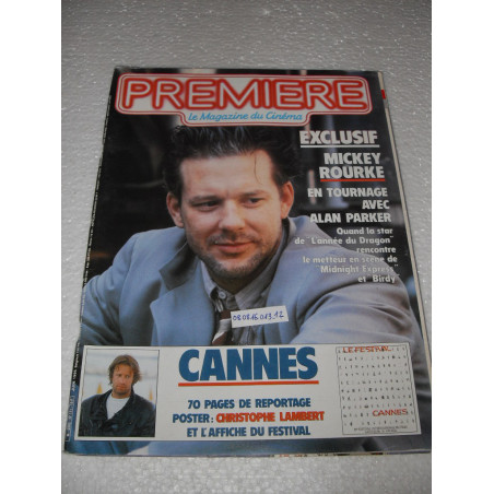 premiere  N° 111 : mickey rourke.cannes