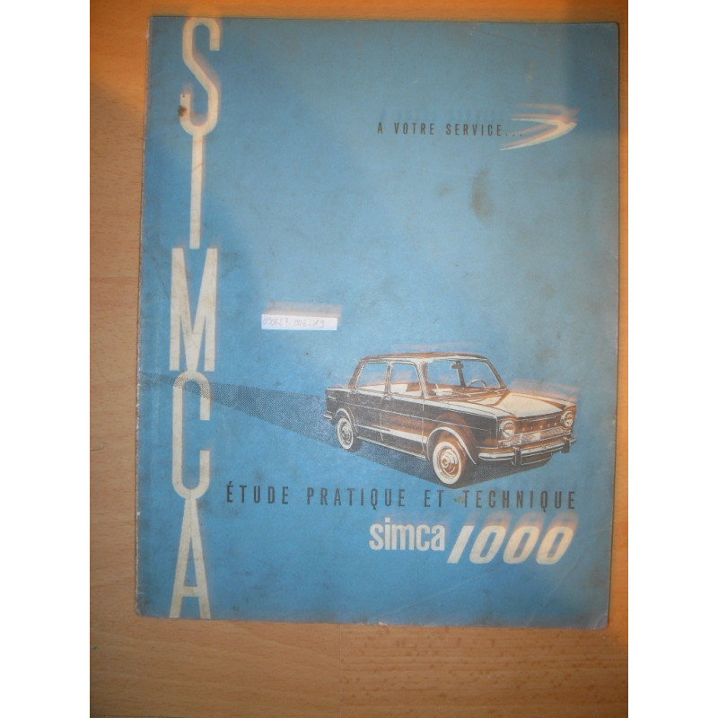 Etude pratique et technique : Simca 1000