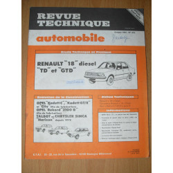 RTA n° 415 Renault 18 Opel...