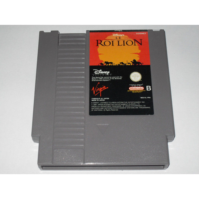 Le Roi Lion [Jeu Vidéo Nintendo NES]