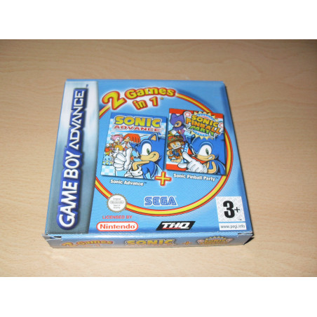 Sonic advance + Sonic pinball party [Jeu Nintendo Game boy advance]