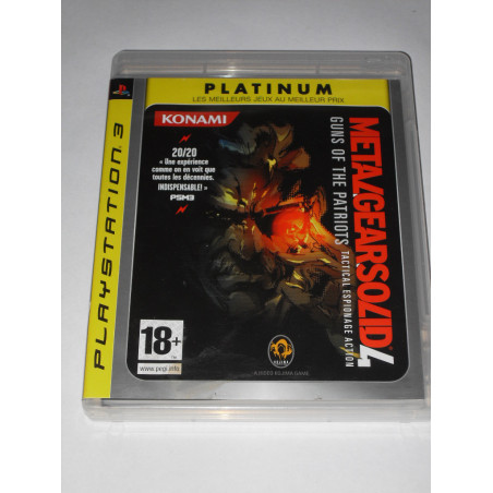 Metal Gear solid 4 : Gun of the Patriots [Jeu vidéo Sony PS3 (playstation 3)]